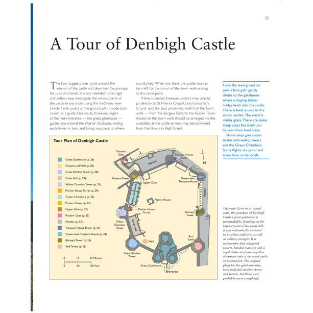 Llawlyfr Castell Dinbych (Saesneg)